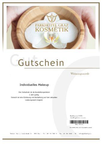 Individuelles Makeup